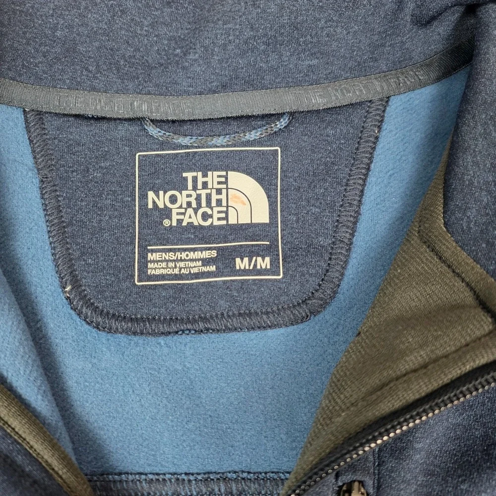 The North Face 1/4 Zip Pullover Fleece Jacket Men's Medium‎ Blue